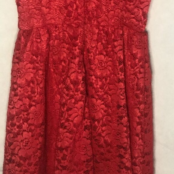 lush Short Lace Dress Size XS layered polyester blend back zipper XS READ - Picture 7 of 12